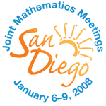 Joint Math Meeting, San Diego, CA, Jan-2008